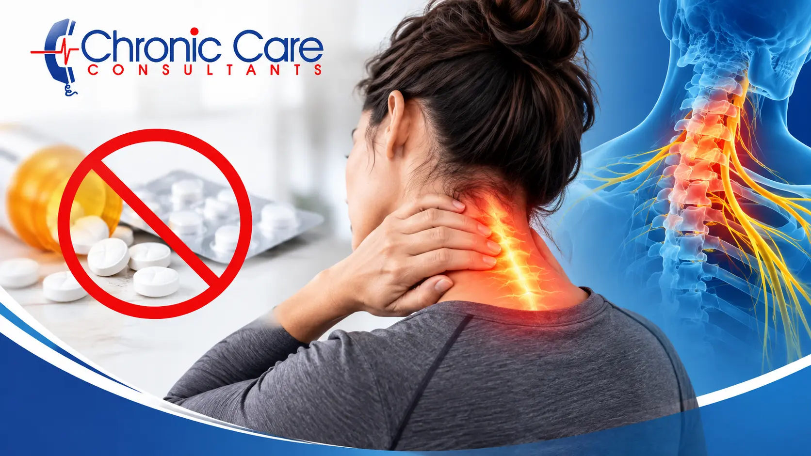 Neck Pain and Nerve Care Illustration